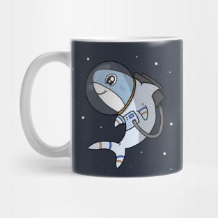 Cute Shark Astronaut Mug